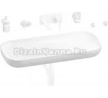 Комплект 8 в 1 Wellsee Croquis 201005765 глянцевый белый, матовый белый, С ВНУТРЕННЕЙ ЧАСТЬЮ