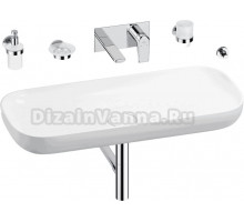 Комплект 8 в 1 Wellsee Croquis 201005776 глянцевый белый, хром, С ВНУТРЕННЕЙ ЧАСТЬЮ