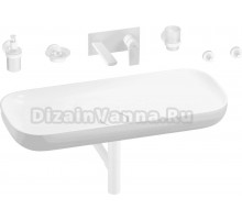 Комплект 8 в 1 Wellsee Croquis 201005780 глянцевый белый, матовый белый, С ВНУТРЕННЕЙ ЧАСТЬЮ