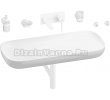 Комплект 8 в 1 Wellsee Croquis 201005785 глянцевый белый, матовый белый, С ВНУТРЕННЕЙ ЧАСТЬЮ