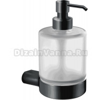 Дозатор для жидкого мыла Inda Mito A2010NNE+A2012ANE21 настенный, черный