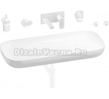 Комплект 8 в 1 Wellsee Croquis 201005800 глянцевый белый, матовый белый, С ВНУТРЕННЕЙ ЧАСТЬЮ