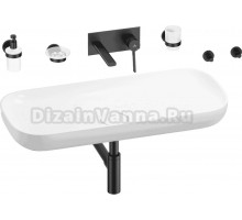 Комплект 8 в 1 Wellsee Croquis 201005802 глянцевый белый, матовый черный, С ВНУТРЕННЕЙ ЧАСТЬЮ