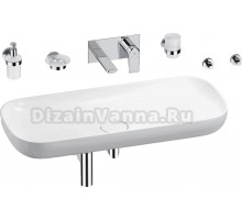 Комплект 8 в 1 Wellsee Croquis 201005816 глянцевый белый, хром, С ВНУТРЕННЕЙ ЧАСТЬЮ