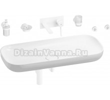 Комплект 8 в 1 Wellsee Croquis 201005825 глянцевый белый, матовый белый, С ВНУТРЕННЕЙ ЧАСТЬЮ