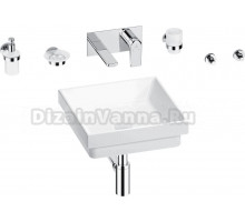 Комплект 8 в 1 Wellsee Doux 201005936 глянцевый белый, хром, С ВНУТРЕННЕЙ ЧАСТЬЮ