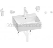 Комплект 9 в 1 Wellsee Graceful Pro 201006685 глянцевый белый, матовый белый