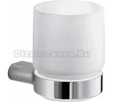 Стакан для ванной Inda Mito A2010NCR+R00100007 настенный, хром, стеклянный