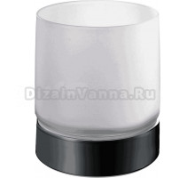 Стакан для зубных щеток Inda Mito A20010NE21 черный, стеклянный