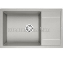 Мойка кухонная KRONA Flugel WRL780-500 1 78х50 см, gray
