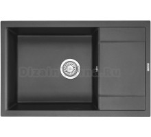 Мойка кухонная KRONA Flugel WRL780-500 1 78х50 см, black