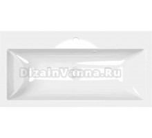 Мебельная раковина Paola Lazio 800 накладная, глянцевая белая, прямоугольная, литьевой мрамор