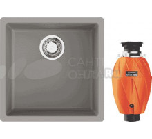 Комплект Мойка Omoikiri Yamakawa 45T-Integra-GR, leningrad grey + Измельчитель Nagare 1000