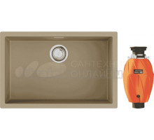 Комплект Мойка Omoikiri Yamakawa 75T-U/I-CH, шампань + Измельчитель Nagare 1000