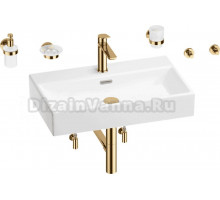 Комплект 9 в 1 Wellsee Graceful Pro 201006723 глянцевый белый, золото