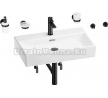 Комплект 9 в 1 Wellsee Graceful Pro 201006727 глянцевый белый, матовый черный