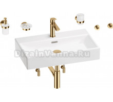 Комплект 9 в 1 Wellsee Graceful Pro 201006733 глянцевый белый, золото