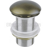 Донный клапан для раковины Bronze de Luxe 1001MQ без перелива, бронза