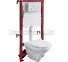 Комплект 4 в 1 RGW SW-60 безободковый, белый