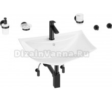 Комплект 9 в 1 Wellsee Cerulean 201006762 глянцевый белый, матовый черный