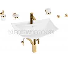 Комплект 9 в 1 Wellsee Cerulean 201006763 глянцевый белый, золото