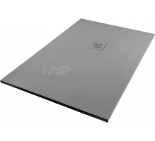 Поддон для душа Starohome Solid 1237831 100х80, серый матовый