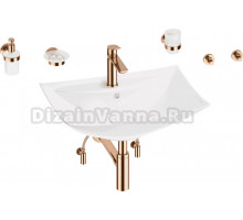 Комплект 9 в 1 Wellsee Cerulean 201006784 глянцевый белый, розовое золото