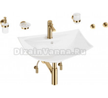 Комплект 9 в 1 Wellsee Cerulean 201006788 глянцевый белый, золото