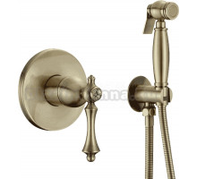 Гигиенический душ Rose R0105Q со смесителем, С ВНУТРЕННЕЙ ЧАСТЬЮ, бронза