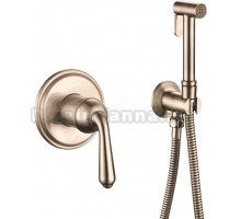 Гигиенический душ Rose R0205Q со смесителем, С ВНУТРЕННЕЙ ЧАСТЬЮ, бронза