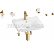 Комплект 9 в 1 Wellsee FreeDom 201006808 глянцевый белый, золото