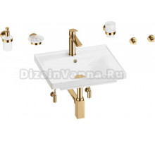 Комплект 9 в 1 Wellsee FreeDom 201006813 глянцевый белый, золото