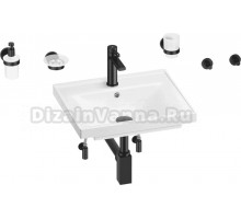 Комплект 9 в 1 Wellsee FreeDom 201006817 глянцевый белый, матовый черный