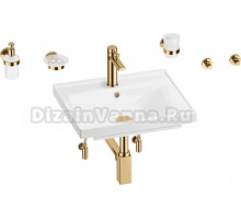 Комплект 9 в 1 Wellsee FreeDom 201006818 глянцевый белый, золото