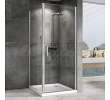 Душевой уголок Abber Sonnenstrand AG04080-S90 90x80, профиль хром, стекло прозрачное