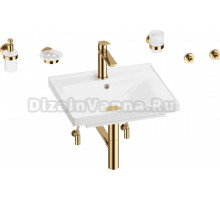 Комплект 9 в 1 Wellsee FreeDom 201006823 глянцевый белый, золото