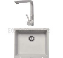 Комплект Мойка Zigmund & Shtain Integra 500, осенняя трава + Смеситель ZS 0900, осенняя трава