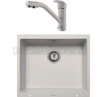 Комплект Мойка Zigmund & Shtain Integra 500, осенняя трава + Смеситель ZS 1100, осенняя трава