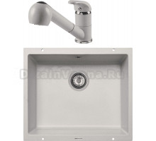 Комплект Мойка Zigmund & Shtain Integra 500, осенняя трава + Смеситель ZS 1200, осенняя трава