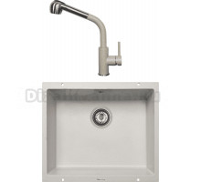 Комплект Мойка Zigmund & Shtain Integra 500, осенняя трава + Смеситель ZS 1200L, осенняя трава