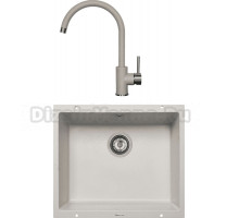 Комплект Мойка Zigmund & Shtain Integra 500, осенняя трава + Смеситель ZS 1600, осенняя трава