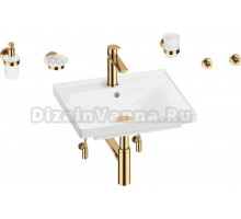 Комплект 9 в 1 Wellsee FreeDom 201006833 глянцевый белый, золото