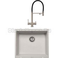 Комплект Мойка Zigmund & Shtain Integra 500, осенняя трава + Смеситель ZS 2300, осенняя трава