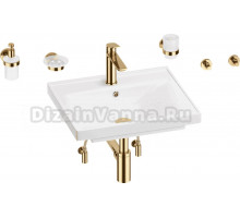 Комплект 9 в 1 Wellsee FreeDom 201006853 глянцевый белый, золото