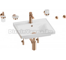 Комплект 9 в 1 Wellsee FreeDom 201006859 глянцевый белый, розовое золото