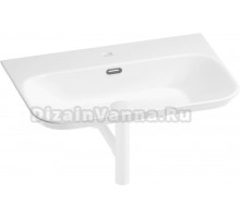 Накладная раковина Wellsee Eclatant 2.0 201001765 65 глянцевая белая, матовая белая, прямоугольная, фаянс, с 1 отверстием под смеситель