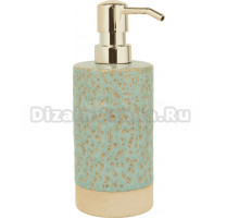 Дозатор для жидкого мыла АкваЛиния Камея 23-7006-1 настольный, золото, зеленый