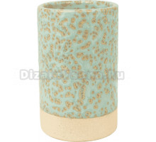 Стакан для зубных щеток АкваЛиния Камея 23-7006-2 зеленый, керамический