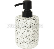 Дозатор для жидкого мыла АкваЛиния Некст 23-7049-1 настольный, черный, белый