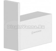 Крючок WHITECROSS Cubo CU2410WH матовый белый, на шурупах
